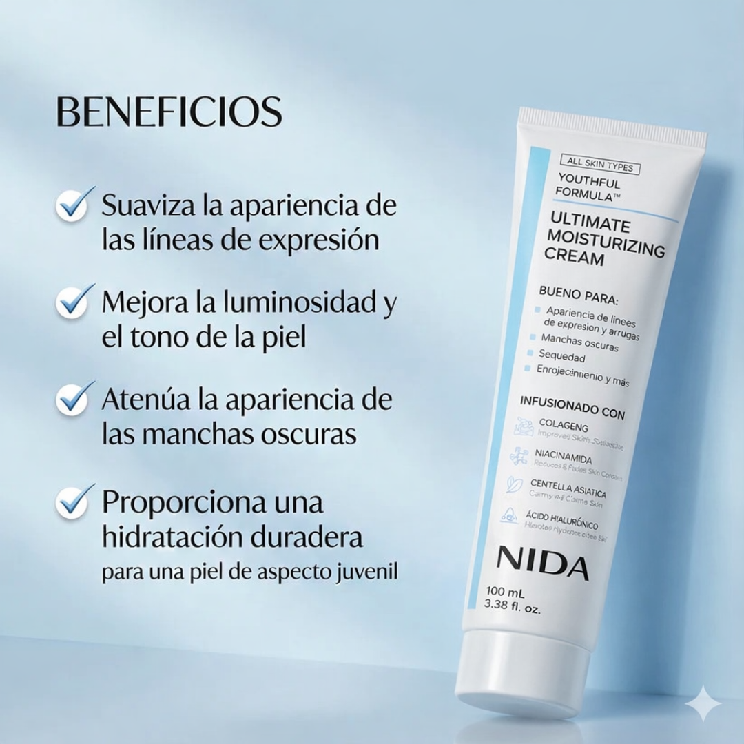 Crema NIDA 2X1 – Hidratación que se nota desde la primera noche
